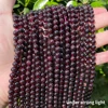 100% Natural Star Light Garnet Loose Beads For Jewelry Making Bracelet Necklace Accessories 15'' 5 6 7 8mm 5