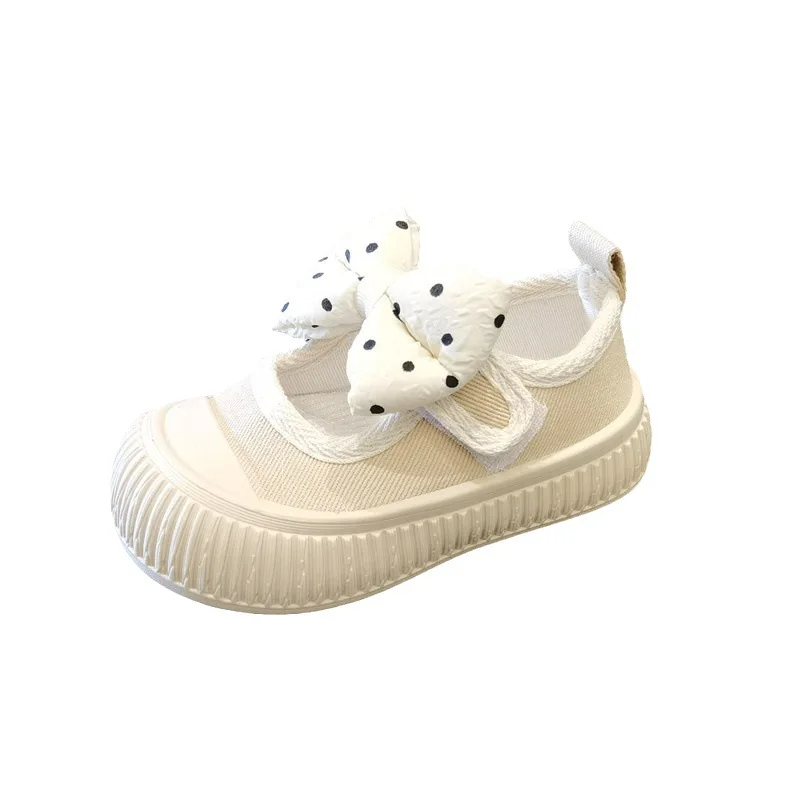 Zapatillas Kid Sneakers Autumn Anti Kick Girl Canvas Shoes Bow Baby Walking Shoe Soft Sole Casual Shoe Kid Shoes Zapatos Niña 5