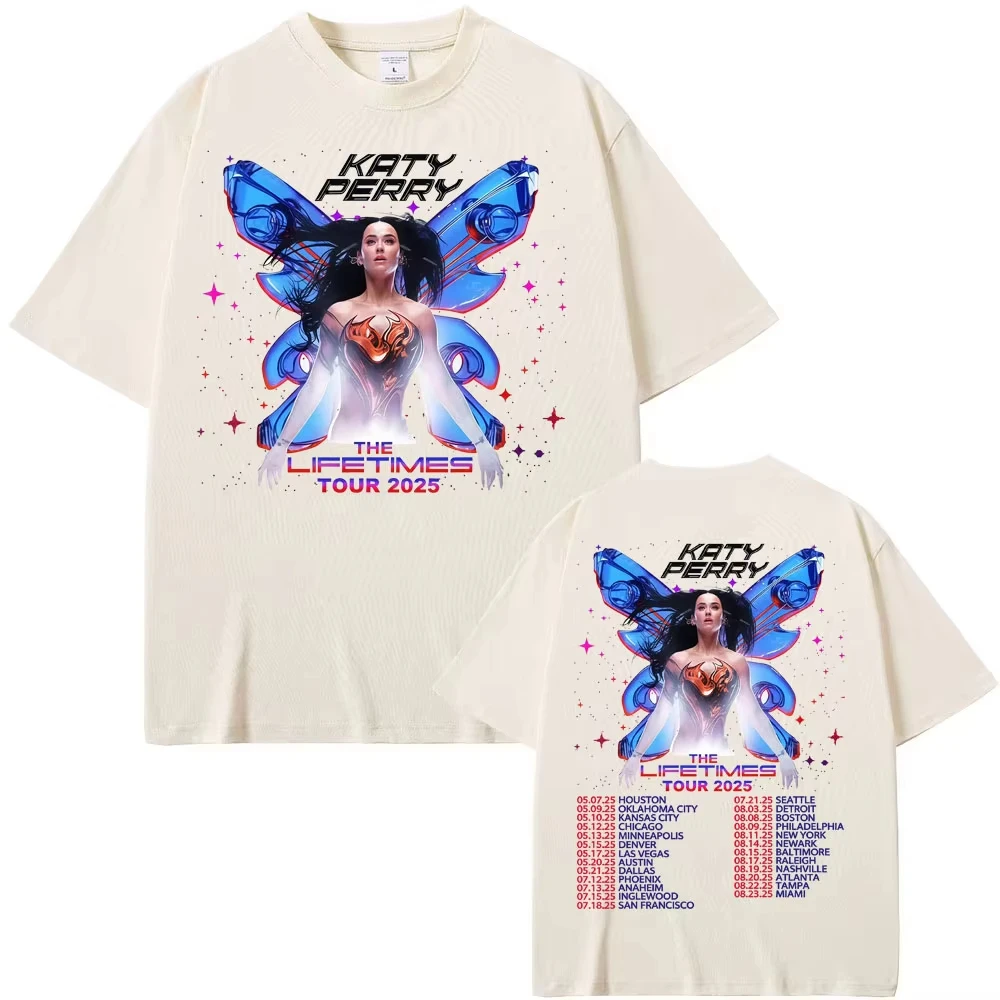 シンガーケイティペリー ライフタイムツアー2025 両面グラフィックT
