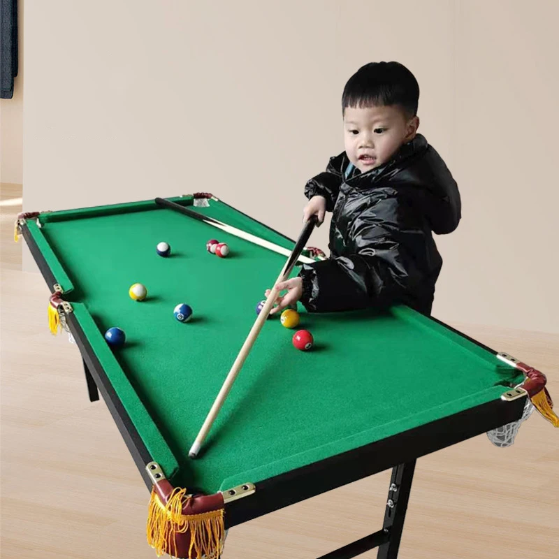MIYAUP-Indoor Pool Table Set for Children, Mini Large Toy, Small Standard, Foldable Lift, Home Version