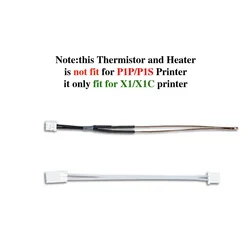 High-Performance 3D Printer Hotend Kit with Thermistor & Ceramic Heater - 3 PCS (Mix For X1 X1C)