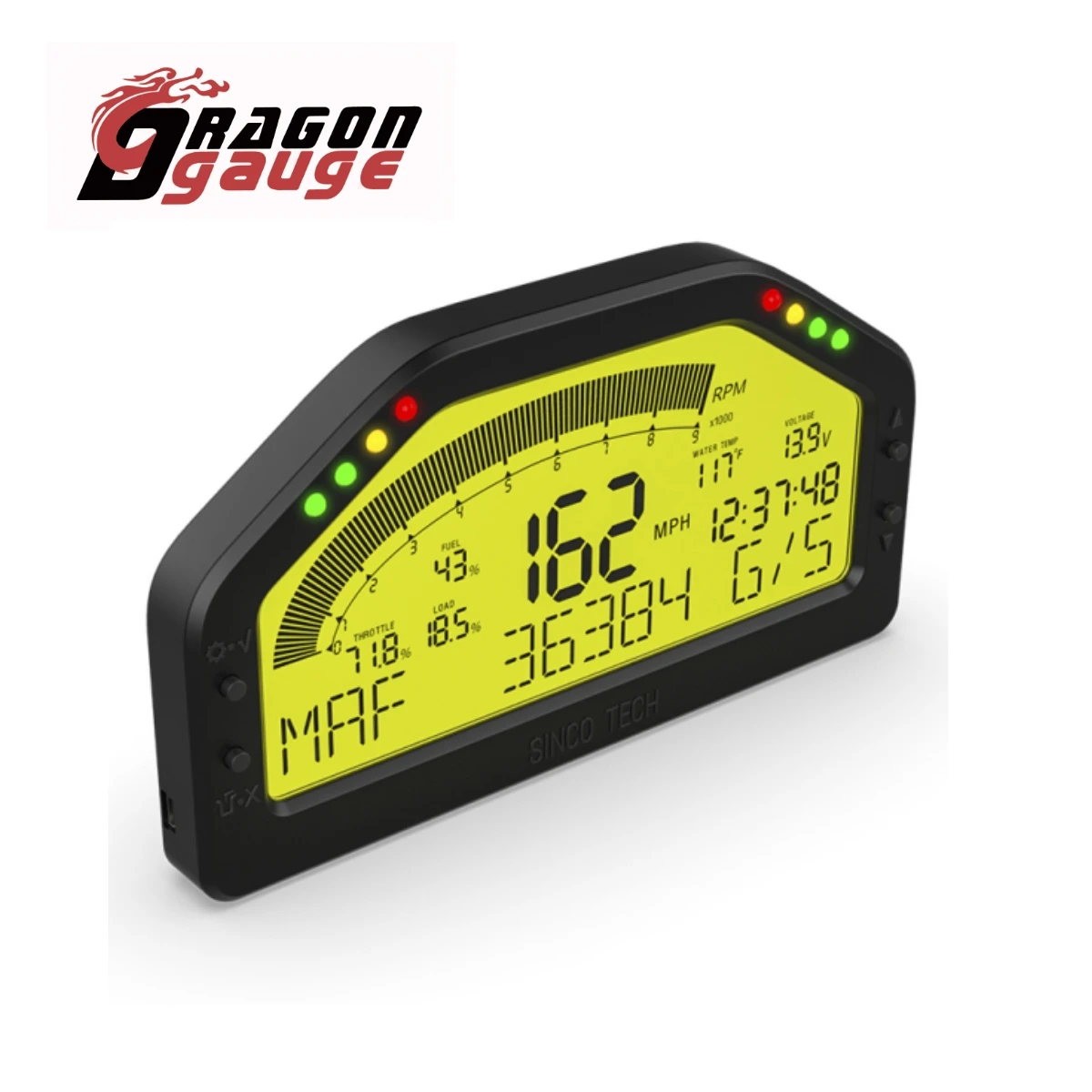 Paneles de tablero de carrera multifunción, pantalla LCD, tablero, conexión Bluetooth OBDll, medidor de carreras DO903 4