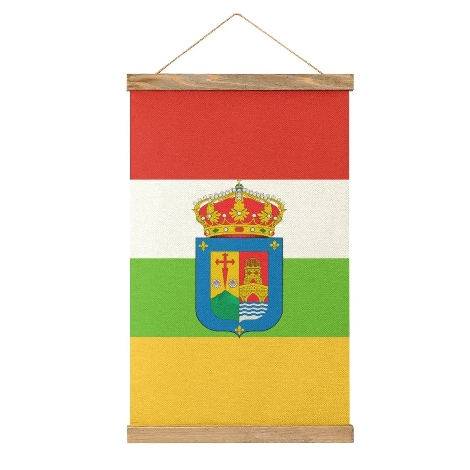 

Flag of La Rioja (with Coat of Arms) Canvas Hanging Picture Top Quality Picture Bedroom Wall Decoration Humor Graphic Style Hang