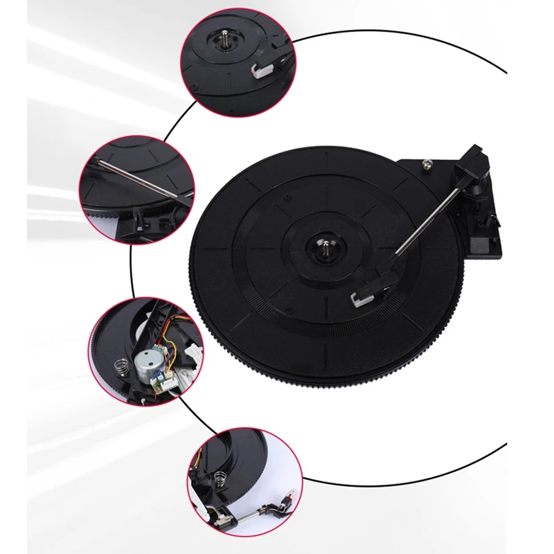 Vinyl LP Record Player Turntable 28Cm Movement Small Record Player Movement With Stylus Phonograph Accessories Parts
