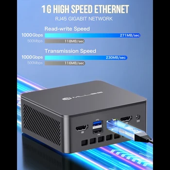 MLLSE G3 Mini PC Alder Lake N100 Windows 11 Pro Intel 12th DDR4 8GB RAM 256GB ROM WiFi 5 BT4.2 Desktop Computer Mini Pc Work 5