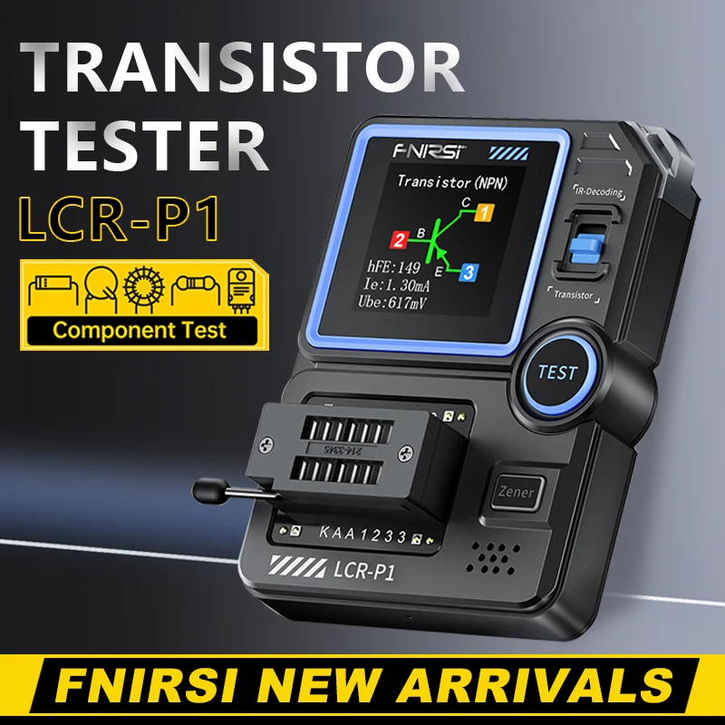New FNIRSI LCR-P1 Transistor Tester Multifunction LCR ESR Npn Pnp Smd Test Meter Ullbwlzeuldvvfjh