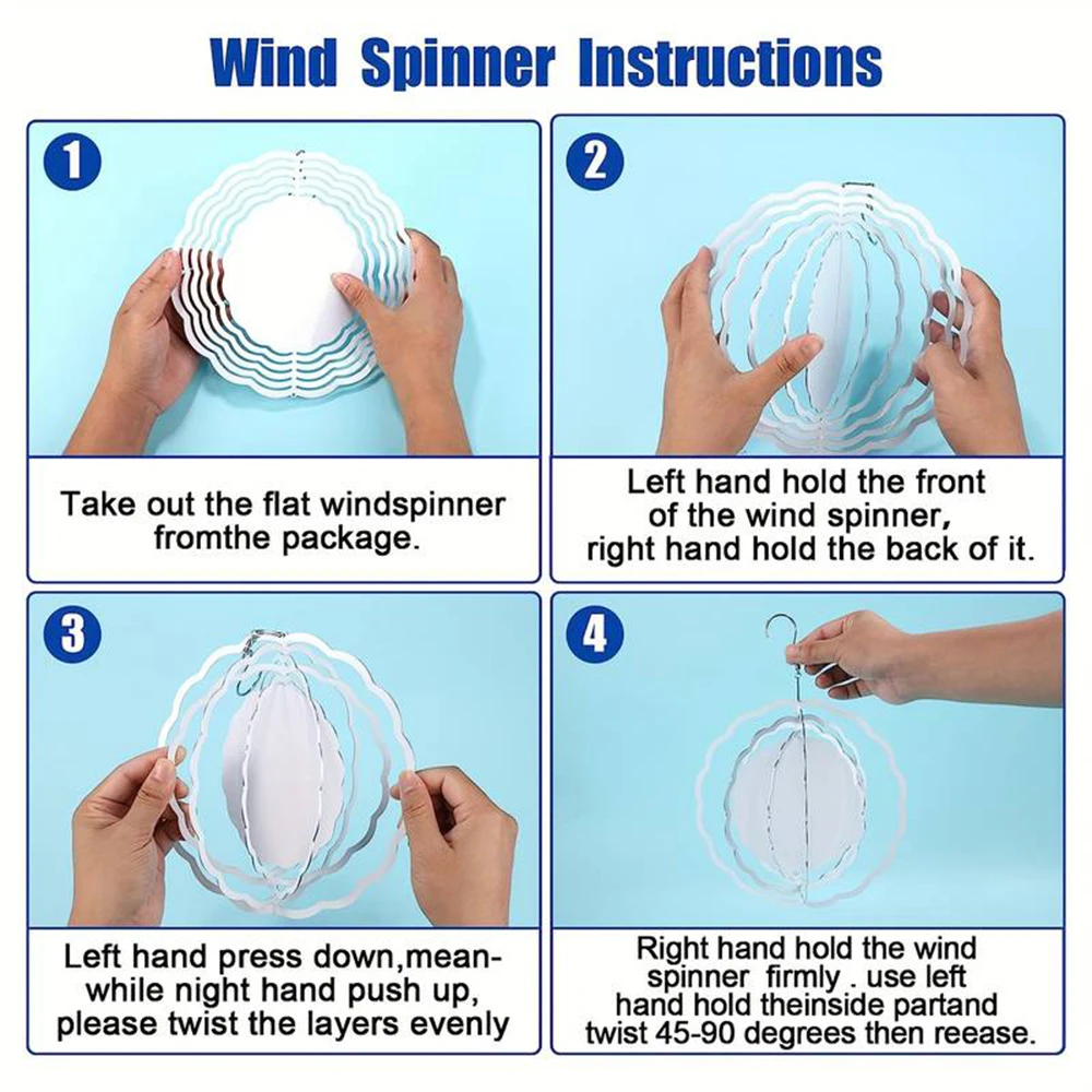 1PC life Tree Wind Spinner Bird Devices Deterrent to Scare Birds Away from Yard Patio Farm,Metal Wind Spinners
