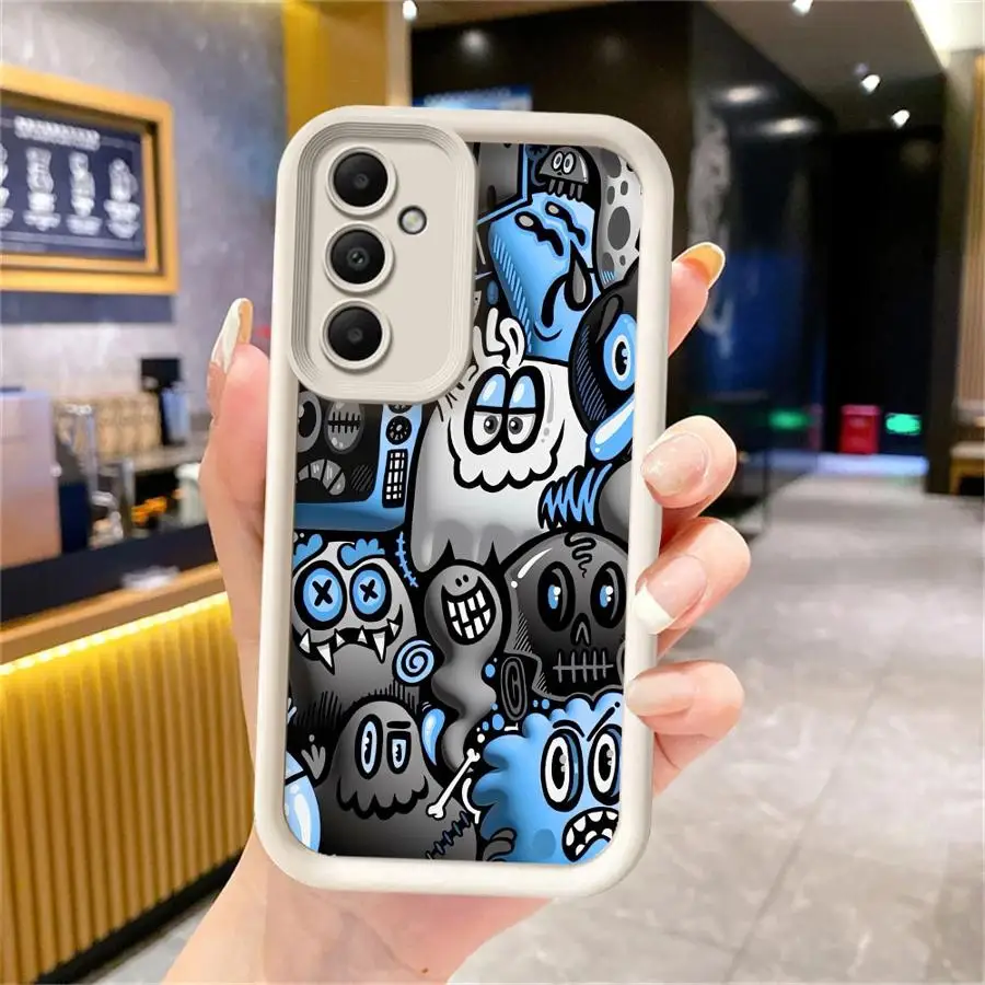 Urban Graffiti Black Soft Cover Phone Case
