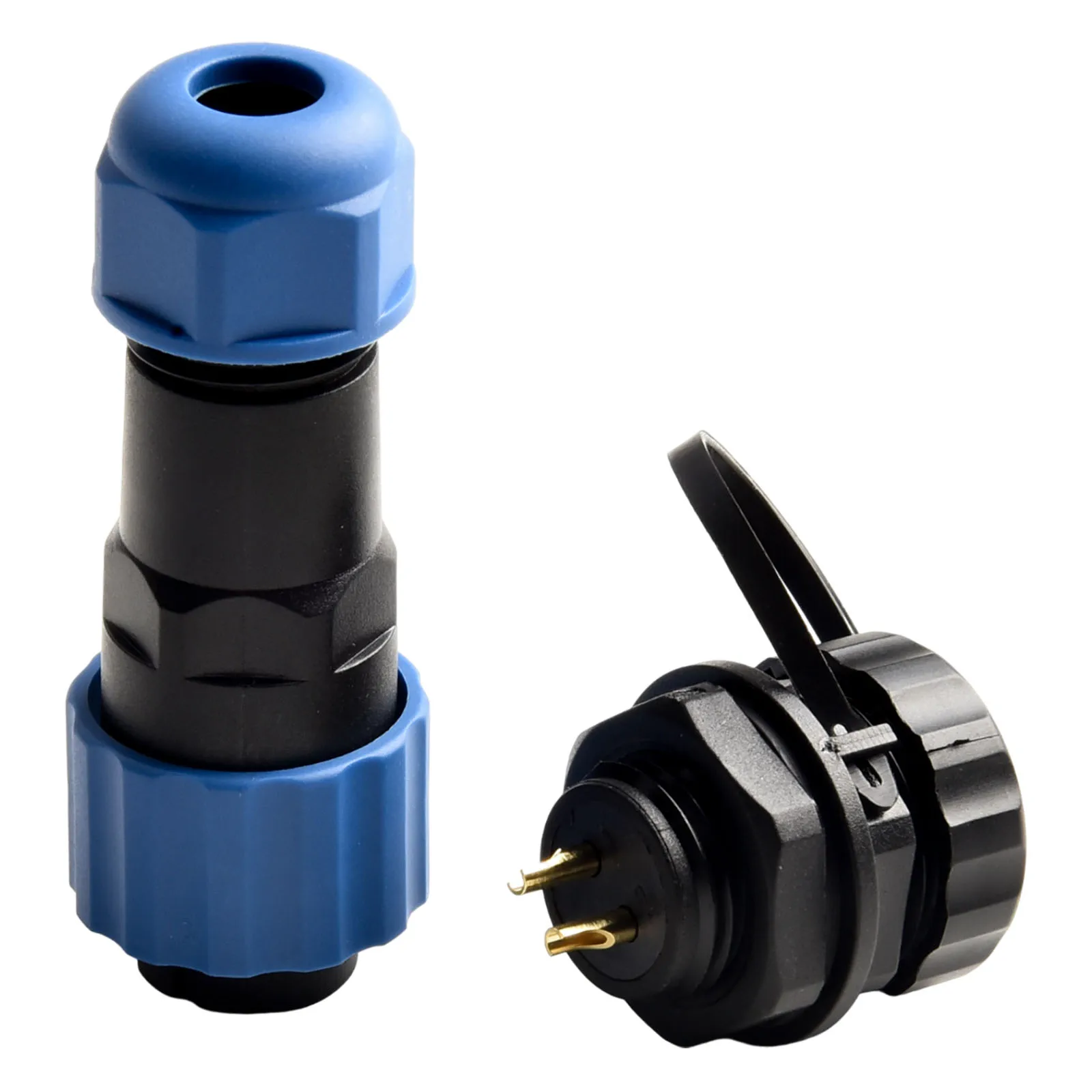SP16 Waterproof Circular Socket Connector IP68 Rated with 2 to 9 Pins Essential for Low Frequency Applications
