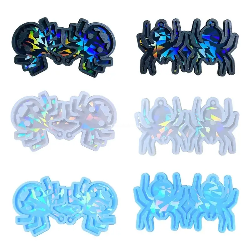 

Spiders Pendant Mold Epoxy Resin Mold Halloween Silicone Mould DIY Dropship