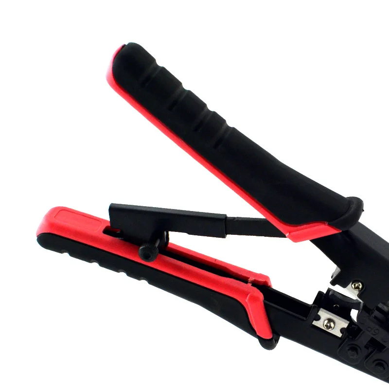 Red rj45 crimper RJ11 RJ45 Crimping Tool Ethernet Network LAN Cable Crimper Cutter Stripper Plier for 6P 8P RJ-11/RJ-12 RJ-45 6