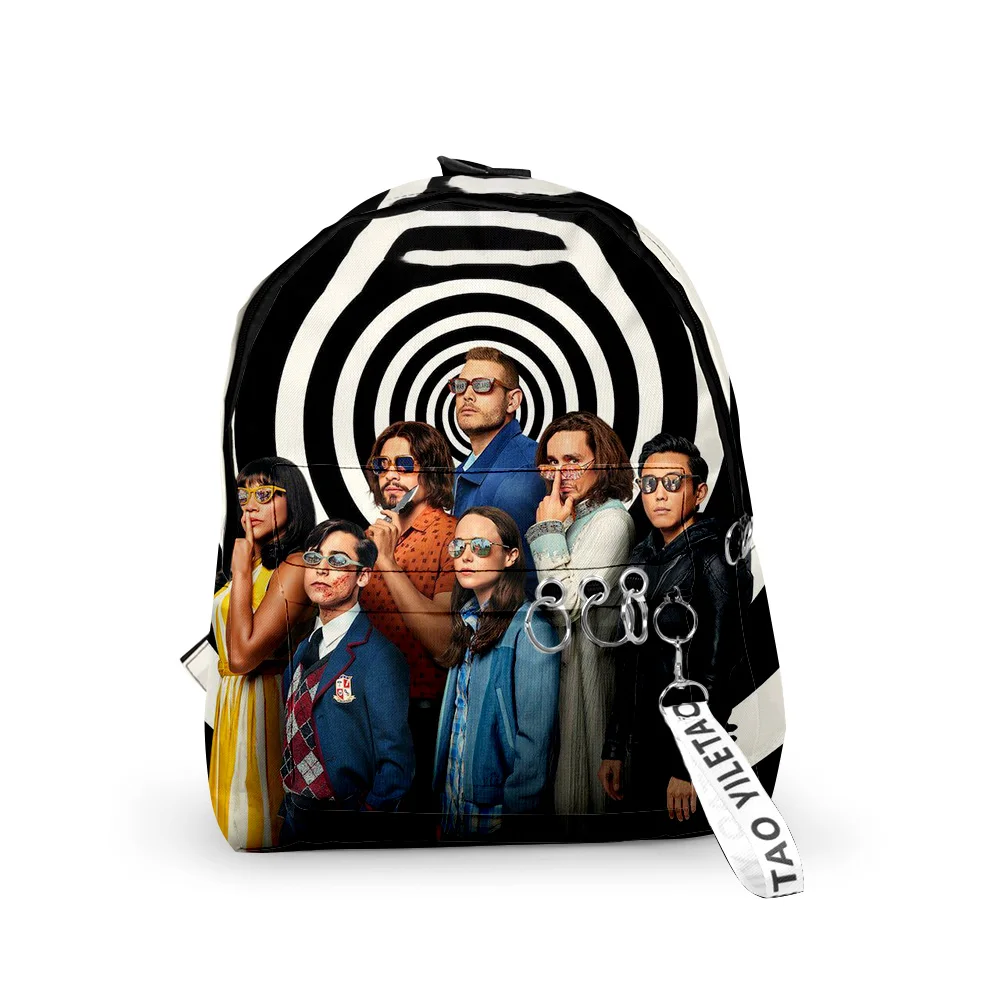 

Рюкзаки для мальчиков и девочек, классические школьные ранцы с принтом зонтика и цепочкой для ключей, водонепроницаемые милые маленькие портфели из ткани Оксфорд