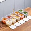 5Pcs Sealed Storage Box Fresh Keep Sealed Food Containers Fridge Organizer Fruit Meat Freezing Sealing Box Kitchen Storage Case 4