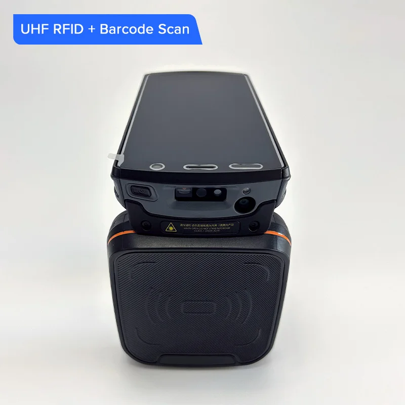 20m Long Range Android 11 WIFI 4G Bluetooth RFID UHF  Handheld Reader Barcode Scanner for Warehouse/Livestock/Laundry Management 2