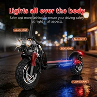 Trottinette électrique SUNNIGOO pour adulte, 10 pouces, tout-terrain, batterie lithium 48V, vitesse maximale ​ ​ Trottinette électrique pliable 45 km/h avec siège, longue autonomie, puissante, capacité de montée élevée, portable, étanche IP54 3
