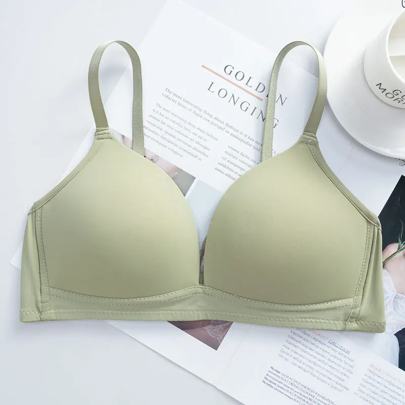 Maternity Large Size Nursing Bra Without Wire Rims Simple Solid Color Underwear Breathable Cotton Soft Maternity Underwear 4
