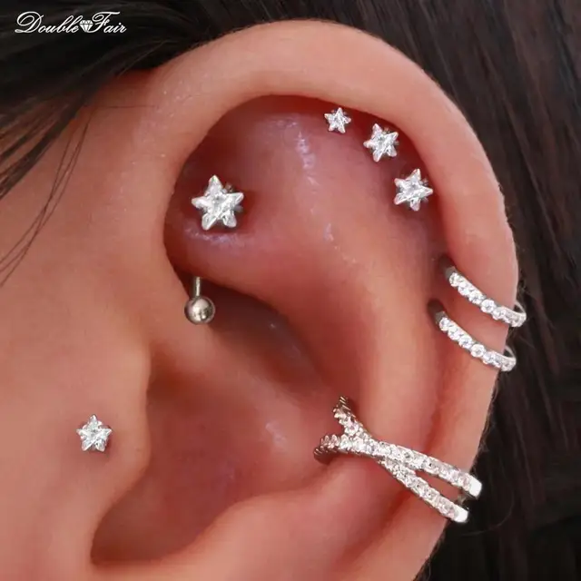 Set Pistola In Acciaio Inox Per La Foratura Di Orecchie, Naso, Corpo, Labbra, Sicura, Include - Foto 4