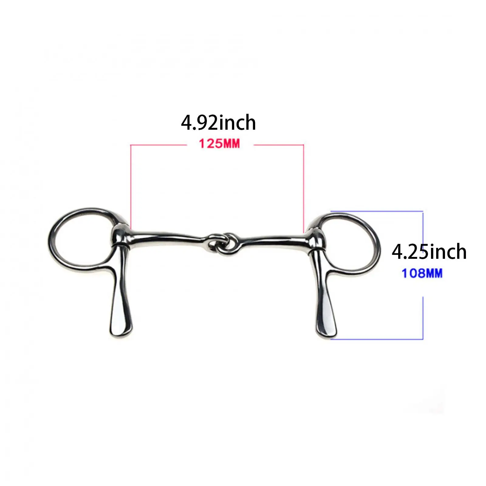 Horse Bit Mouth Snaffle Bit Supplies Gift Equestrian Accessories Metal Horse