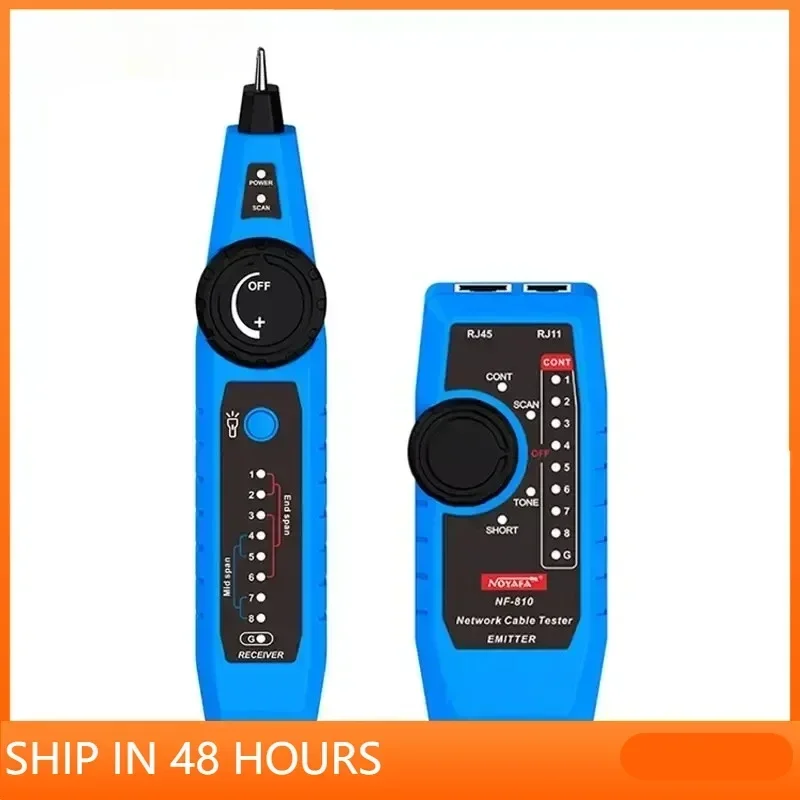 Network cable tester PoE Ethernet cat5 cat6 Lan utp tester RJ45 RJ11 Telephone Wire Network Cable Tracker NOYAFA NF-810
