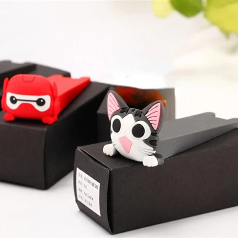 1 Pc Cartoon Animal Silicone Door Stopper Wedge Door Catcher Block Home Office Children Security Card Armor Cat Shape
