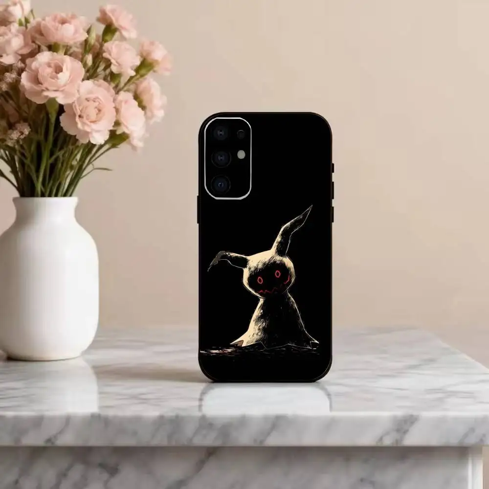 Cartoon Cute Mimikyu Phone Case - Black Cover