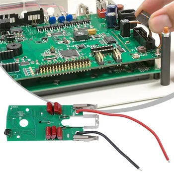 ABGI-Power Tool Batterie PCB Board 1 Pz GBH36V-LI Plastica Verde + Metallo Circuito di Protezione di Ricarica Pratico
