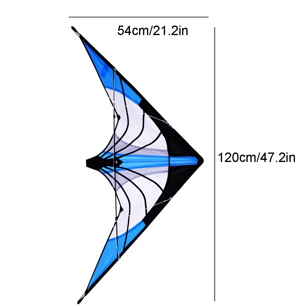 Professional Dual Line Stunt Kite 48 Inch Large Delta Kite DIY Toy Multi Style 1.2m Friend Game Kids Gift beach delta kite delta kite stunt kite