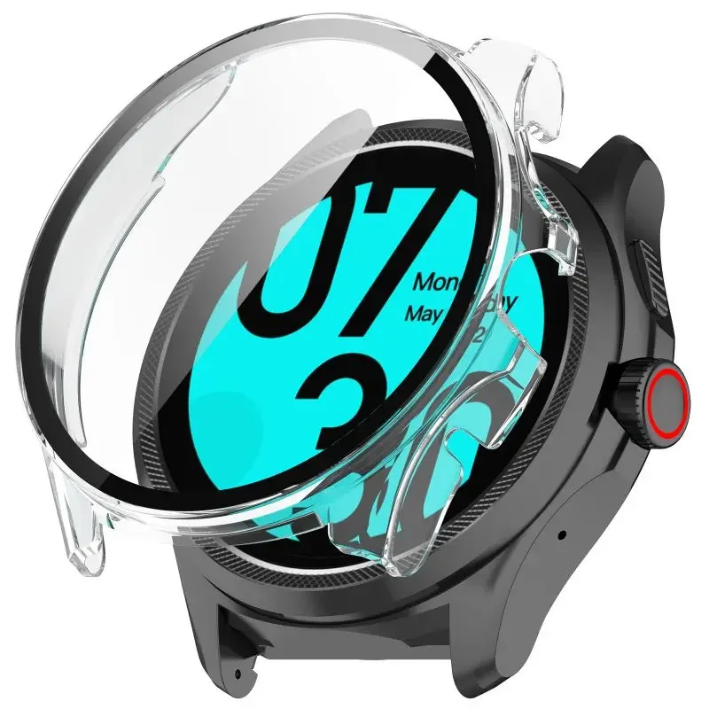 Premium Tempered Glass Protective Bumper Case for Smart Watch with Screen Protector Shell