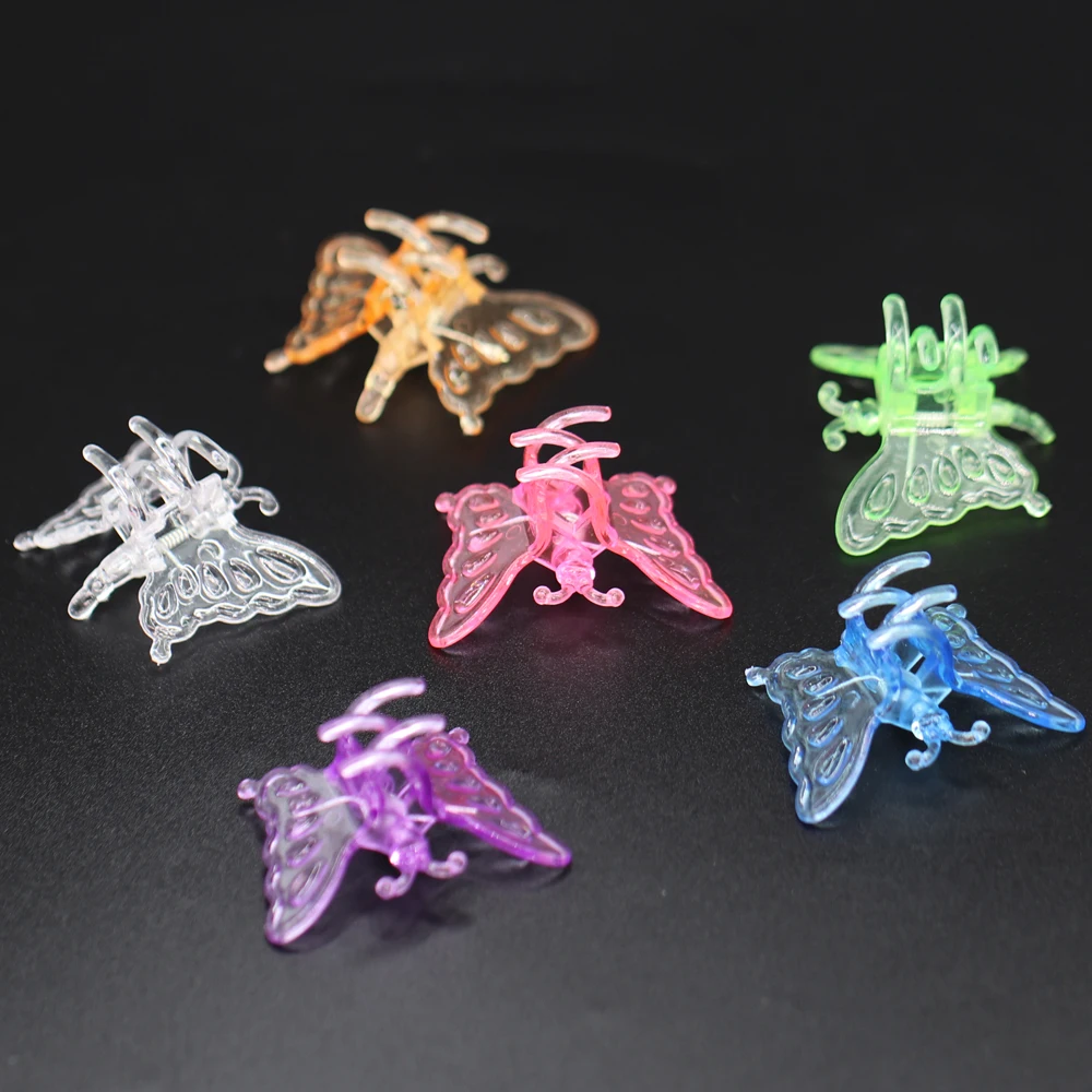 Plant Clips 30PCS Colorful Orchid Clips Butterfly Clamps for Support Plants Vine Climbing Fixed Plastic Ornamental Clips Garden Accessories