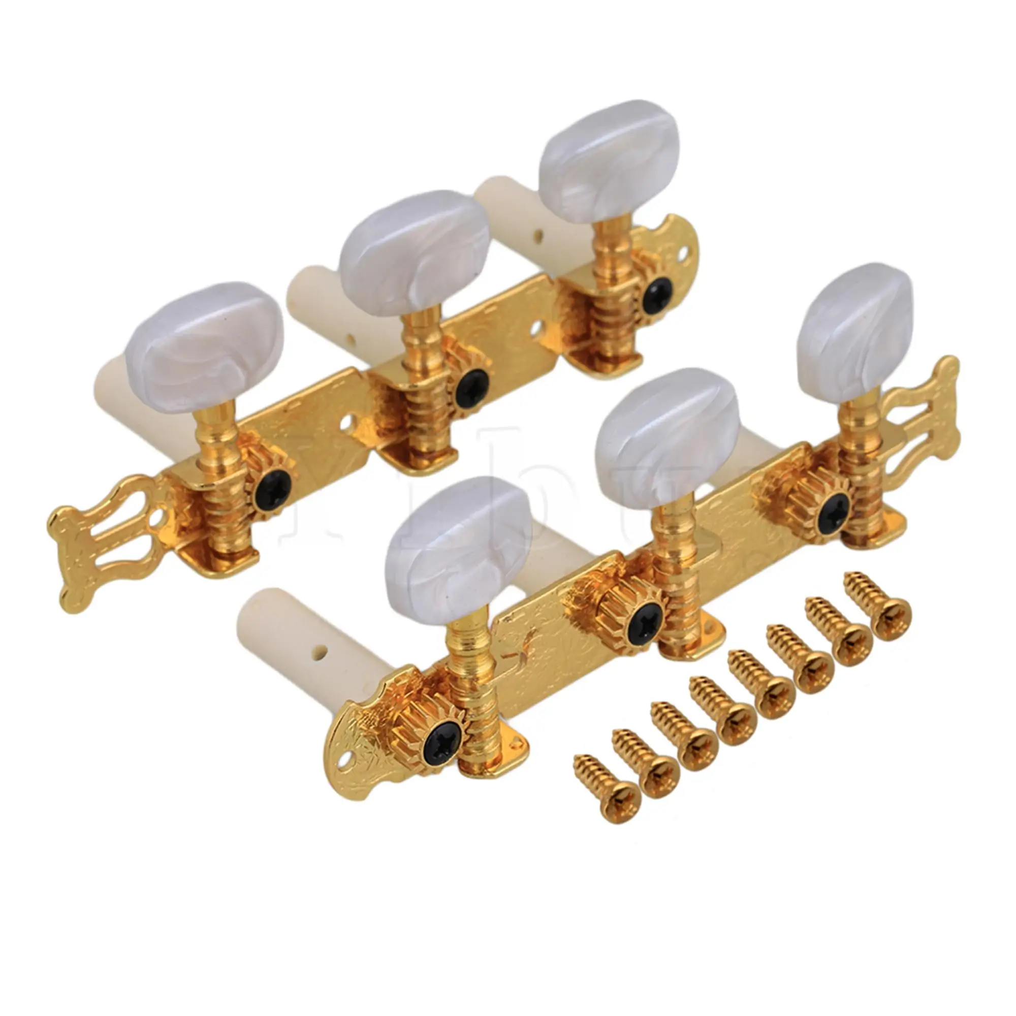 

Yibuy 30 Set of Golden Classical Guitar Tuning Pegs Machine Heads Tuner 1R1L