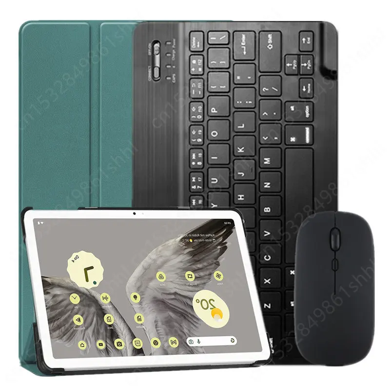 Azerty-capa de Teclado para Tablet Google Pixel Capa de Teclado Russo Português Russo Espanhol 11 Polegadas 2023