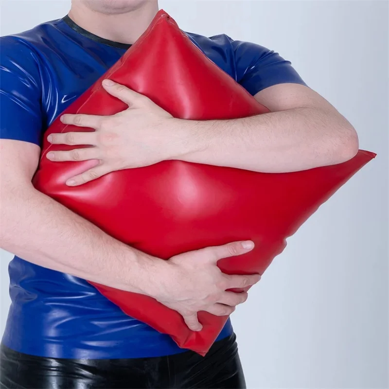 

Sexy Transparent Latex Rubber Pillow Case Cover Handmade 40X60CM
