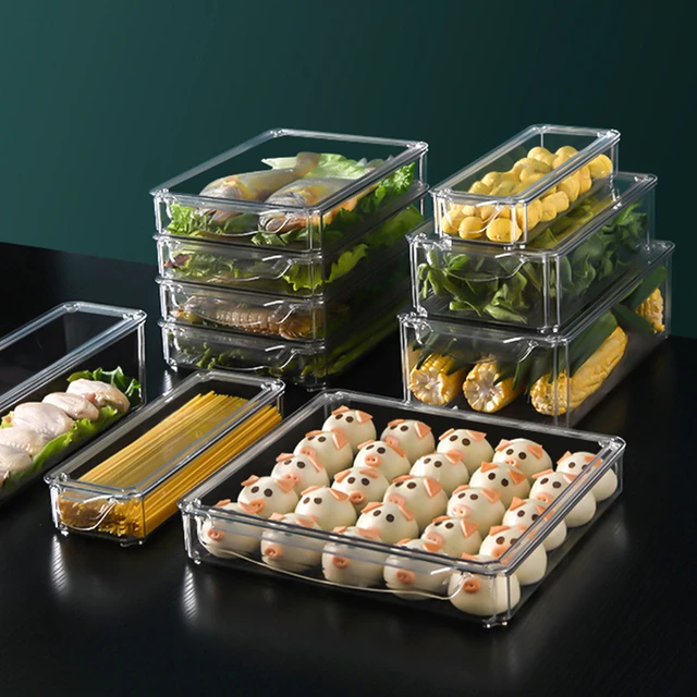 Refrigerator Storage Box Rectangular Fruit And Vegetable