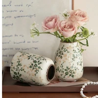 Ice Cracked Ceramic Vase Handmade Vase Bohemian Art Home Decoration Living Room Office Decoration Dried Flower Display Vase 4