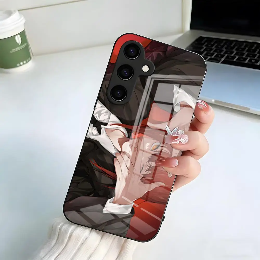 Chainsaw Man Makima Shockproof Glass Phone Case