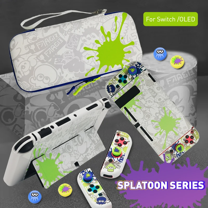 Per Nintendo Switch Oled Storage Bag Stile Splatoon Custodia Protettiva Custodia Shell Cover Nintendo Switch Accessori Di Gioco