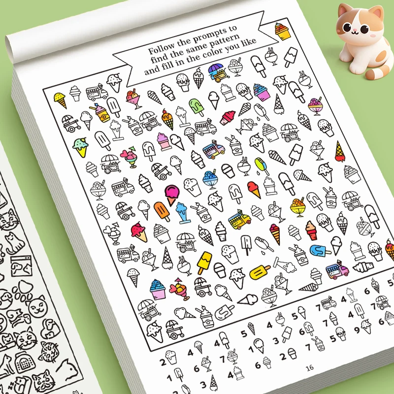 Libro de juegos visuales busca y cuenta para niños_voghion.com