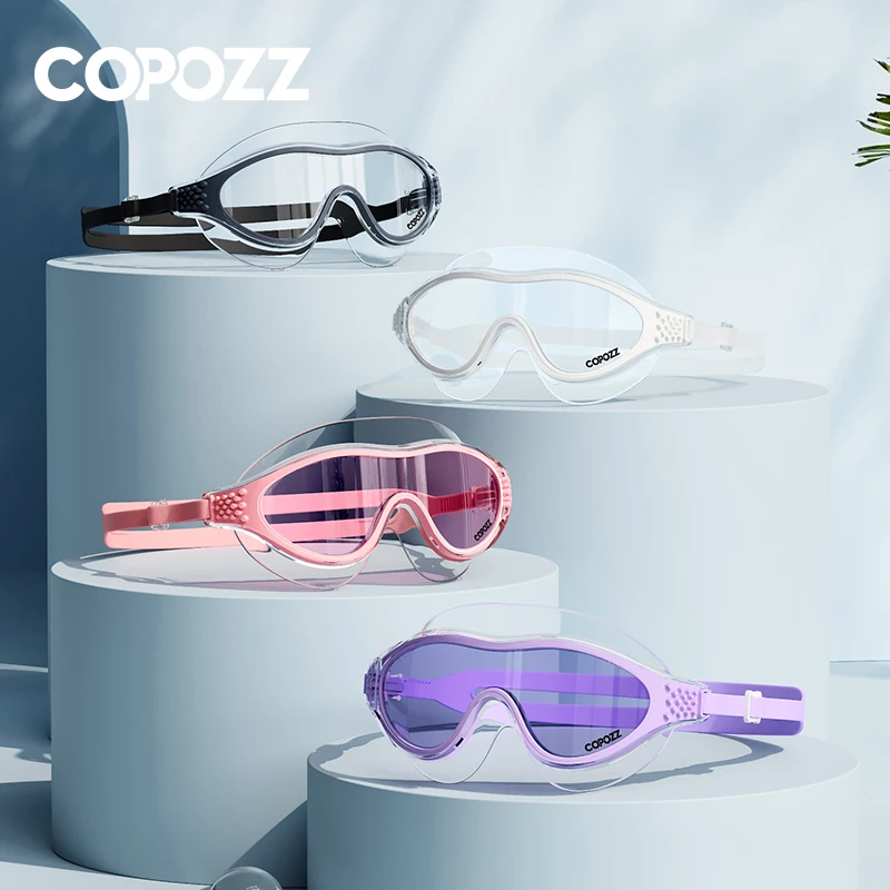 Professional Anti-Fog Men Women Swimming Goggles UV Protection Adjustable Swimming Glasses Large Frame Silicone Pool Eyewear 5