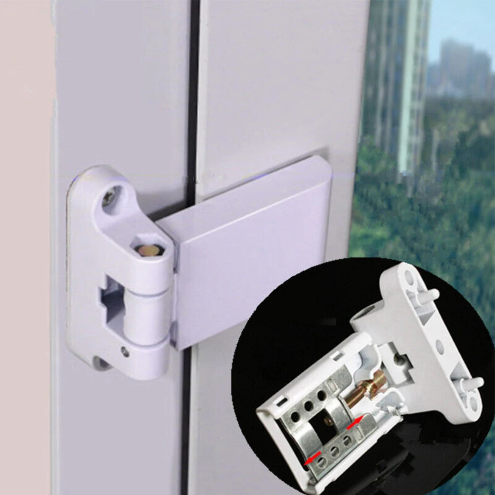 

1pc Hinge For Plastic Steel Door Balcony Door Window Hinges Inside Outside Casement Adjustable Hinge White Hardware Accessories