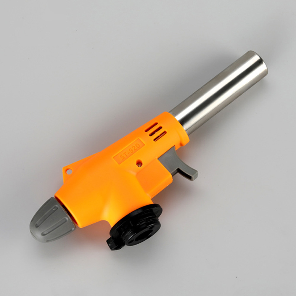 Adjustable Flame Gas Lighters Ignition Head with Reverse Use Kitchen Jet Blow Torch Lighter for BBQ Butane Lighter