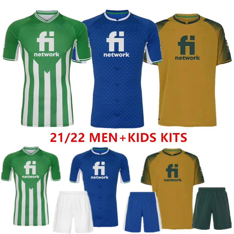 Новинка 2021 2022 3d футболка Betis для взрослых по футболу Мужская тайские