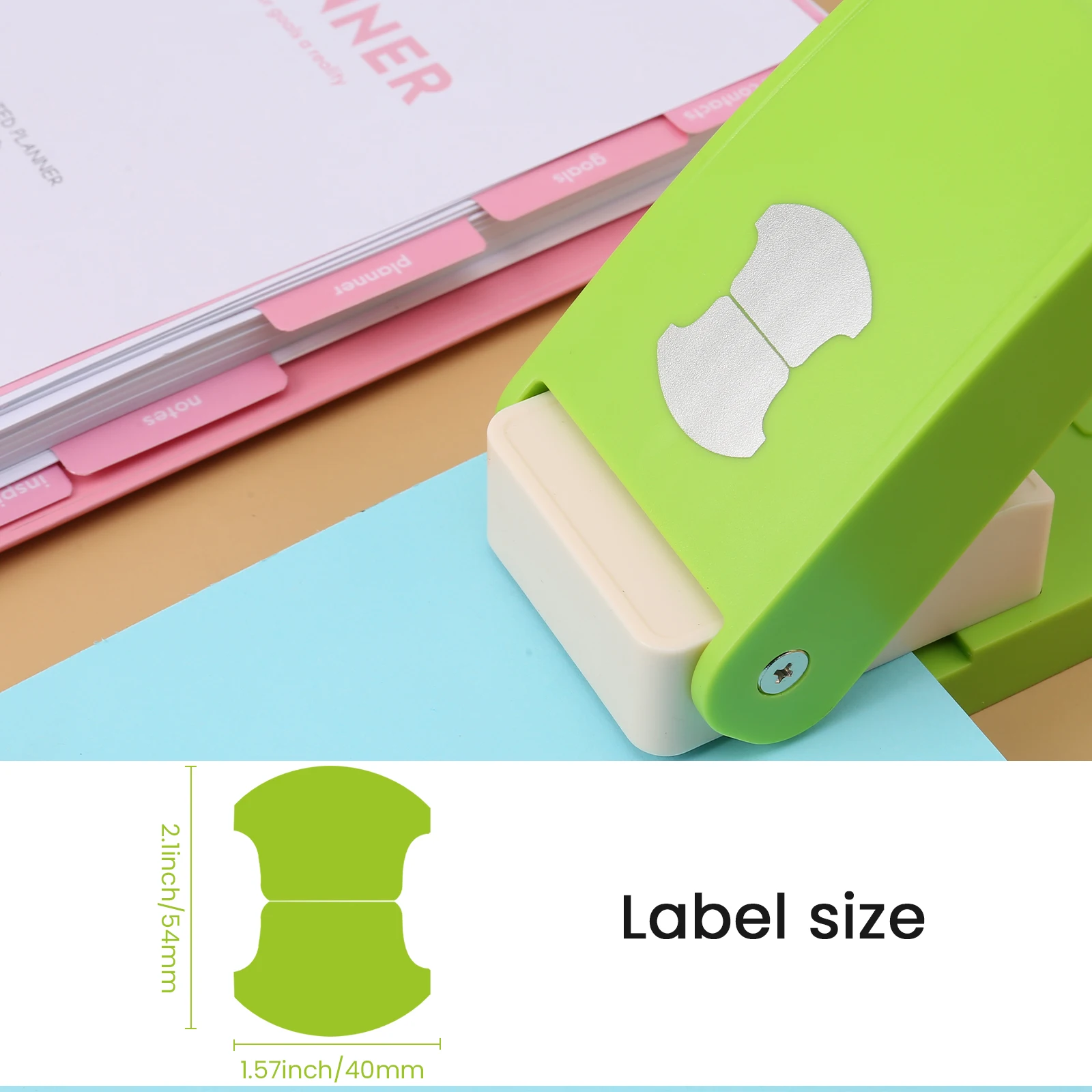 Paper Punch Hole Punching Tools Paper Craft Punch Whale Tail Tab Punch for Calendars Planners or Albums Ideal for Bullet Journals Bible Tabs