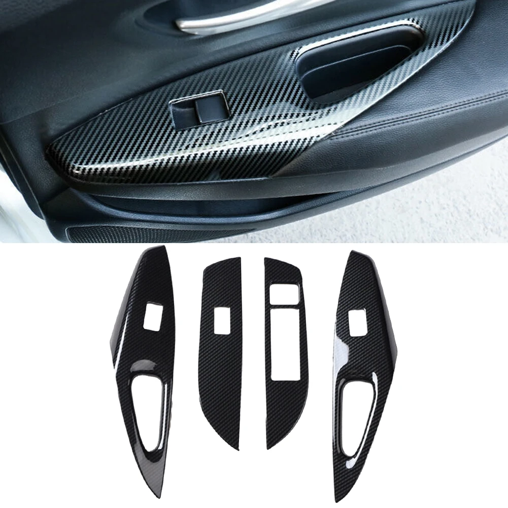 

Carbon Fiber Car Switch Lift Panel Cover Trim For Toyota For Corolla 2020-2022 Window Control Switch Panel Trim Cover Stickers