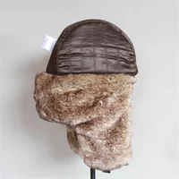 Winter Aviator Hat with Earflaps, Faux Fur & Leather Trooper Cap, Warm Unisex Ski Snow Hat for Men and Women - Image 6