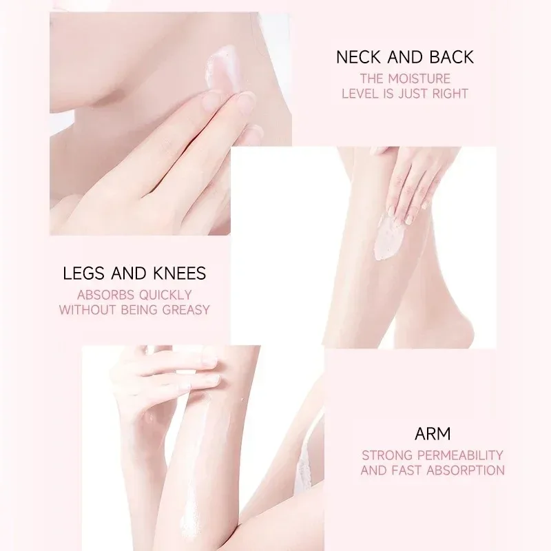 Japan Sakura Whitening Body Lotion 200g Niacinamide Lotion Moisturizing Brightening Skin Lightening Cream for Dark Skin