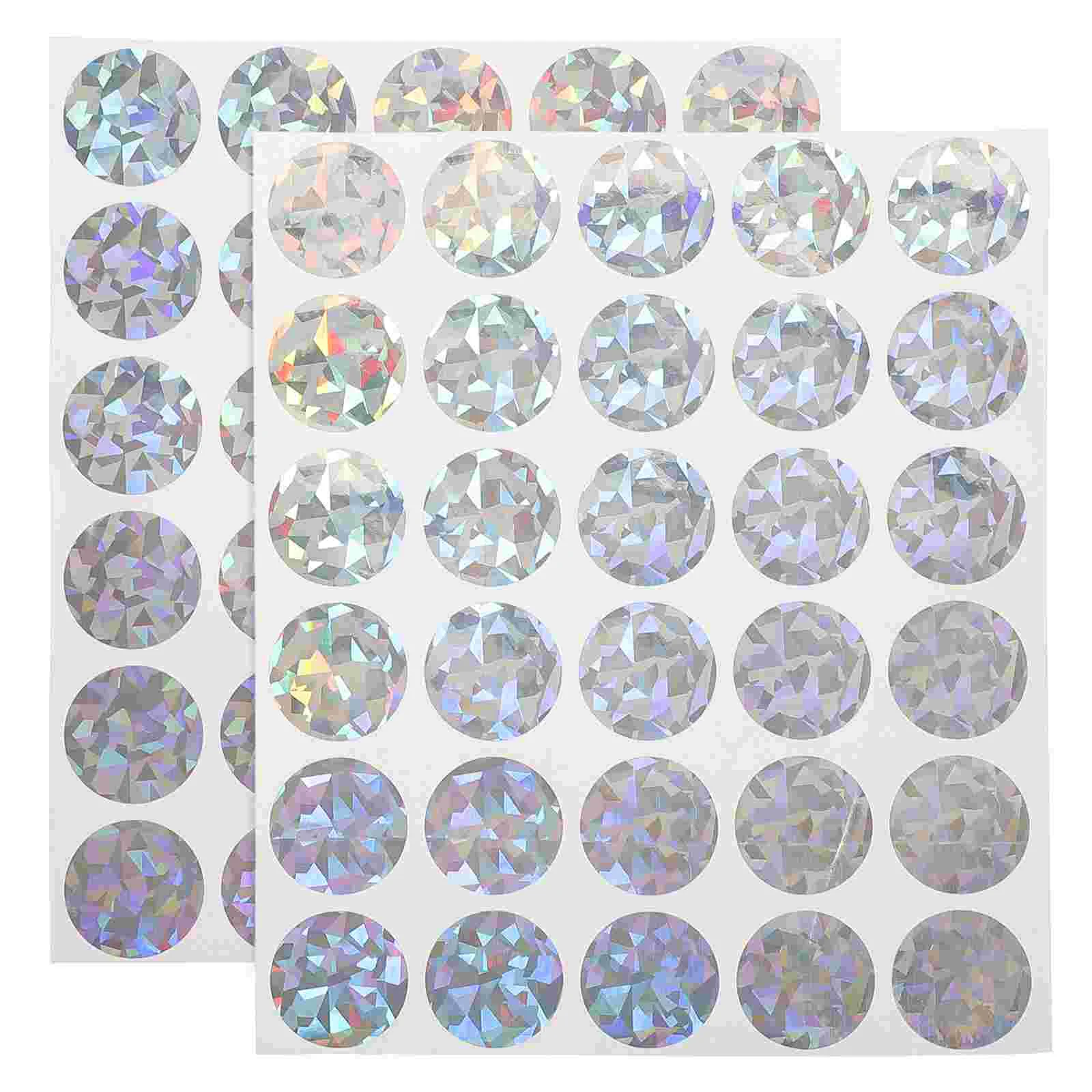 

2 Sheets Gift Labels Scratch Card Stickers Peel and DIY off Kids Flash Lottery Round for Gender Reveal Circle