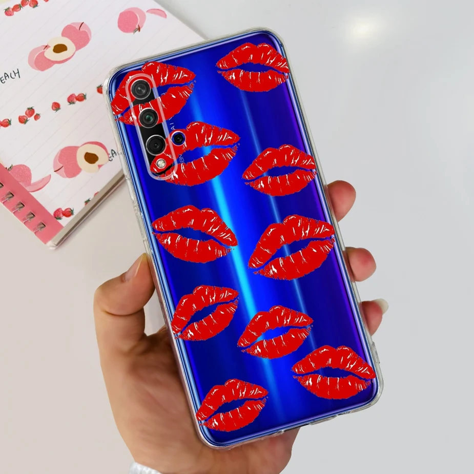 Stylish Painted Clear Silicone Phone Case Cover - Soft s Design