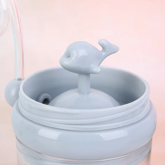 260ml enfants drôle baleine eau Spray tasse à boire dessin animé biberons avec pailles Portable enfants tasses Drinkware tasse eau 5