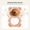 Baby Wooden Cartoon Bear Rattle Toy Newborn Teeth Chew And Grind Toys BPA-Free Crib Music Soothing Toys Newbaby Christmas Gift 6