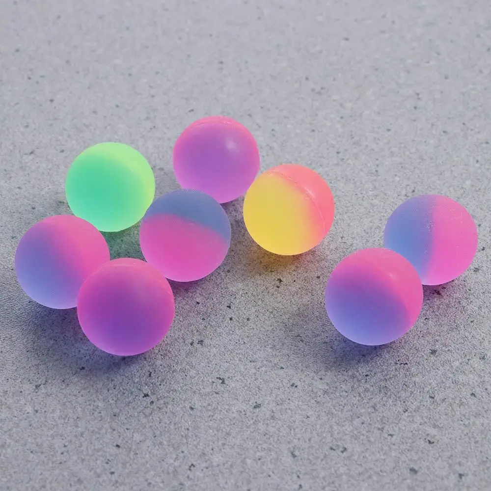 

10Pcs/set Children's High Elasticity Toy Ball Children's Gifts Patterned Dazzle Two-colour Elastic Ball Colourful Toys